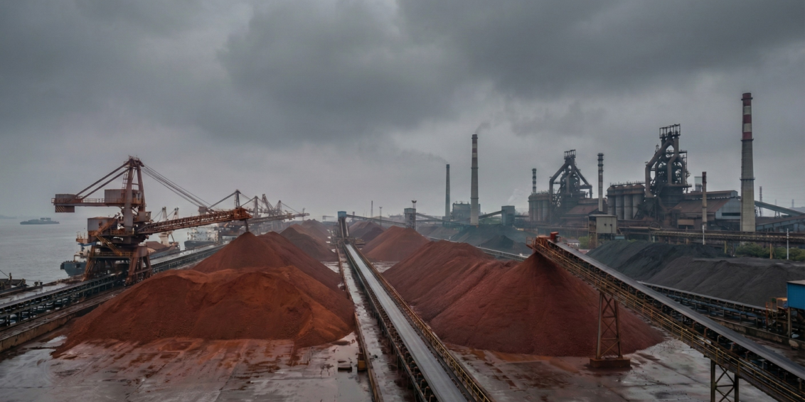 Minério de ferro cai ao menor nível em semanas em meio a sinais de demanda fraca na China