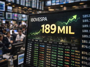 Ibovespa rompe os 189 mil pontos pela primeira vez — fluxo estrangeiro volta a ditar o ritmo