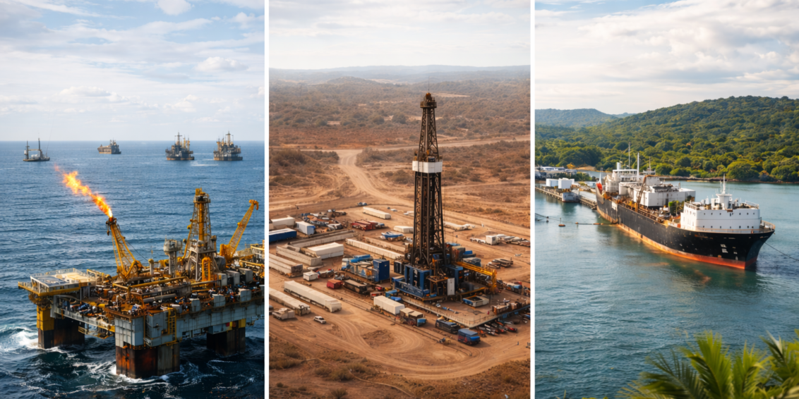 Brasil, Argentina e Guiana puxam a nova fase de crescimento do petróleo na América do Sul